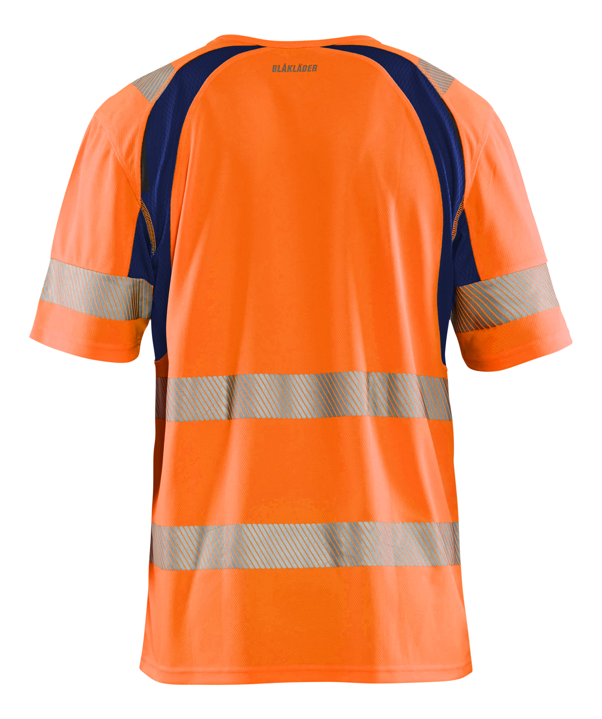 blåkläder T-shirt blåkläder size s orange/navy blue