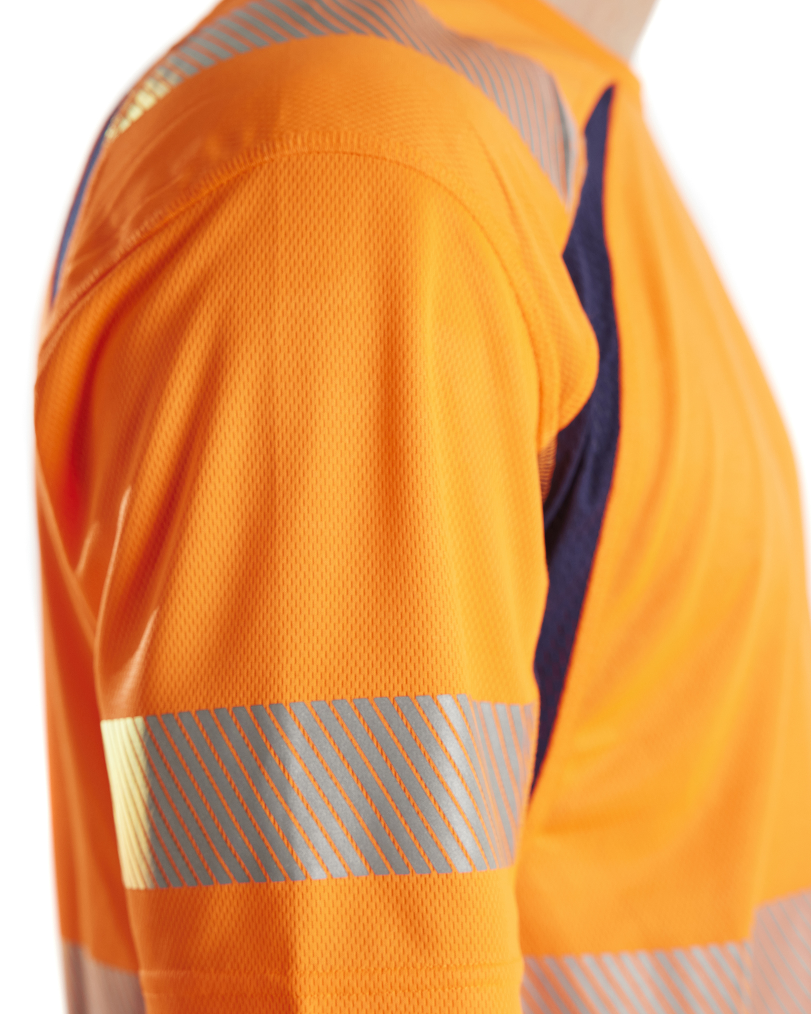 blåkläder T-shirt blåkläder size s orange/navy blue