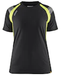 T-SHIRT BLÅKÄDER STORLEK M SVART/GUL