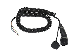 ratio electric Charging cable home box t2f open end 3x16a spir black