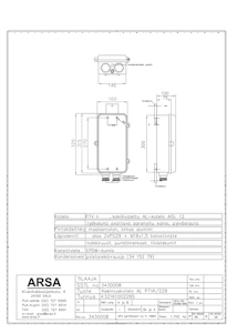 arsa Mounting enclosure al ptvii/229 300x146x100