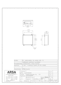 arsa Installations kapsling al fh 202x202x80 2xi