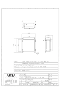 arsa Installations kapsling al lc/b rsk 240x280x145 4xii