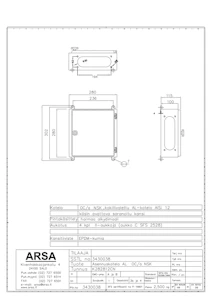 arsa Installations kapsling al oc/a nsk 280x280x115 4xii