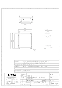 arsa Asennuskotelo al arsa oc/b rsk 280x280x145 4xii