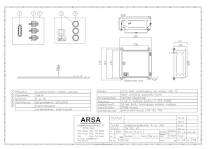 arsa Skåpet lc 363 3x63a 240x280x115