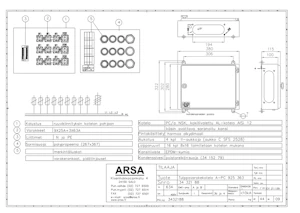 arsa Tulppavarokekotelo al arsa pc 925363 9x25a+3x63a