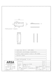 arsa Inlet flange mii/425e 4xm25