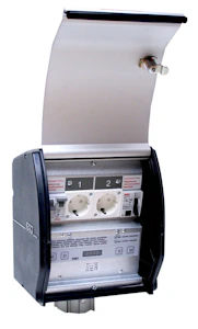 garo Outdoor distrib box garo kl210-1fp pole install. box