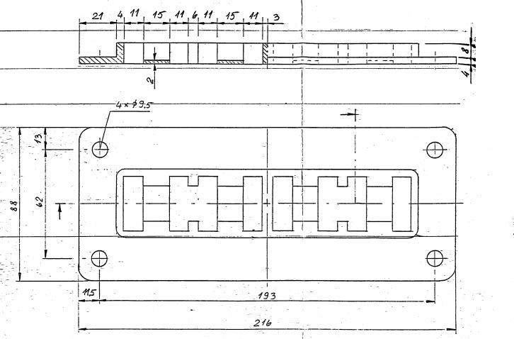 ouneva Inlet flange support flange c5l