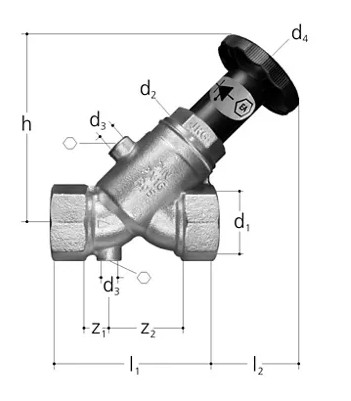 georg fischer Non-return stop valve 3/4 gunmetal