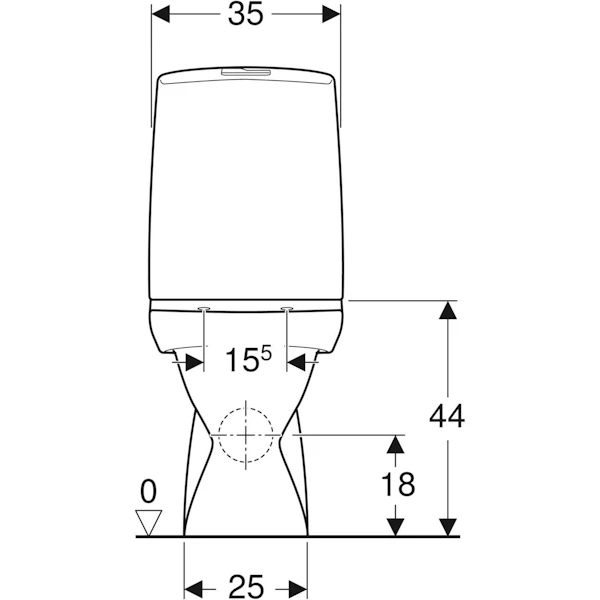 WC-istuin Ido Glow 61 Ilman Kantta - Wc-istuimet ja -kannet - 6416129388143 - 4