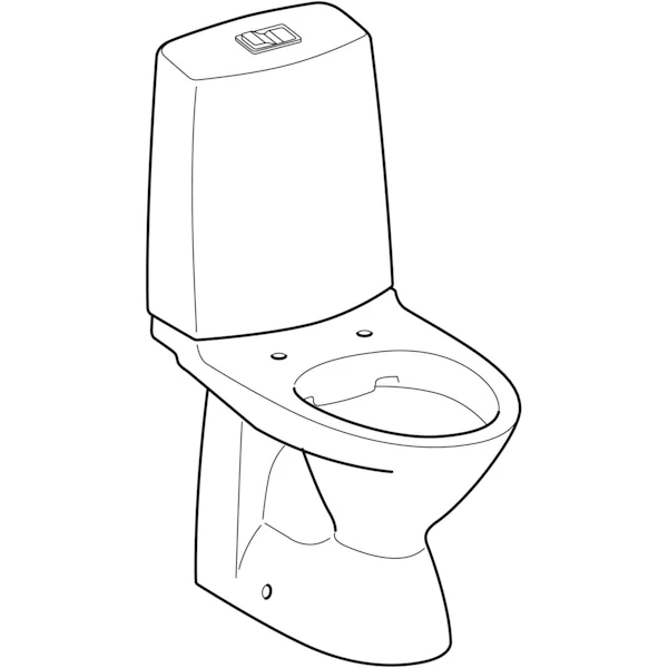 WC-istuin Ido Glow 61 Ilman Kantta - Wc-istuimet ja -kannet - 6416129388143 - 5