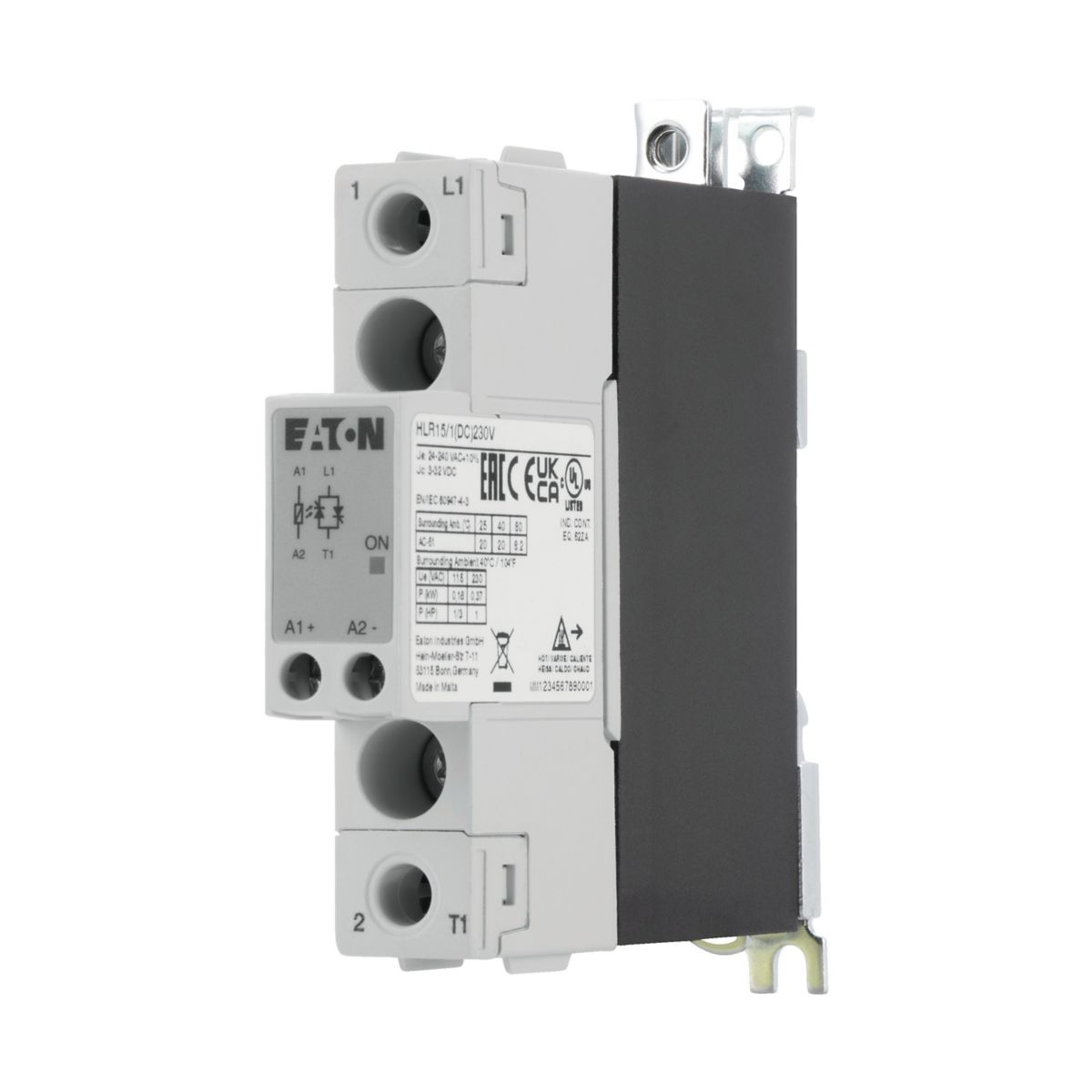 Halvlederrelé 1-pol 15A 230V HLR15/1(DC)230V