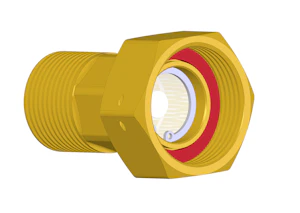 hela Water meter coupling hela 381 1/2x3/4 with back blow
