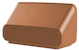 vilpe Wall element vilpe io intake 125/160 brick red