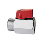 MINI BALL VALVE BRASS 1/2 F/M PN6 CHROME ART.126