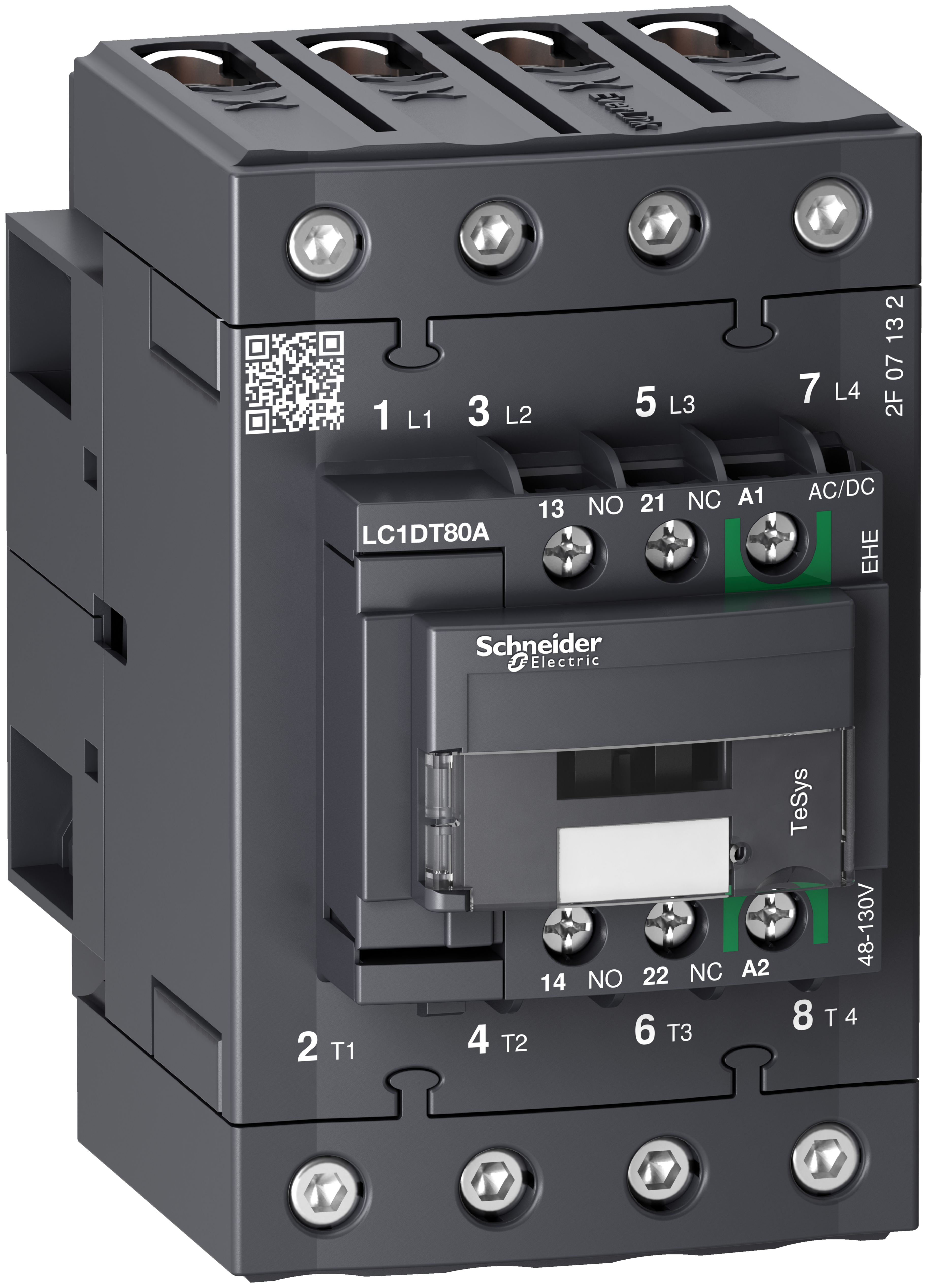 schneider electric Contactor tesys 80a/ac1 4no 1+1 48-130v acdc