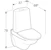 ido Wc-istuin seinä ei kantta ido 3821901101 seven d 2-t