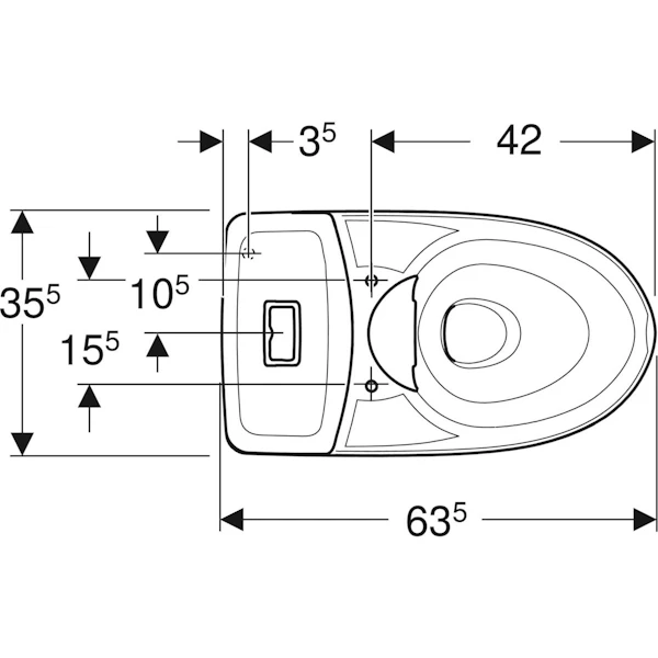 WC-stol Ido Glow 67 Utan Sits - WC-stolar och -lock - 4025410735966 - 8