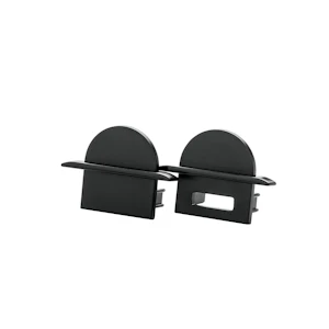 sg armaturen Stripline endedeksel rund kit innf. sort