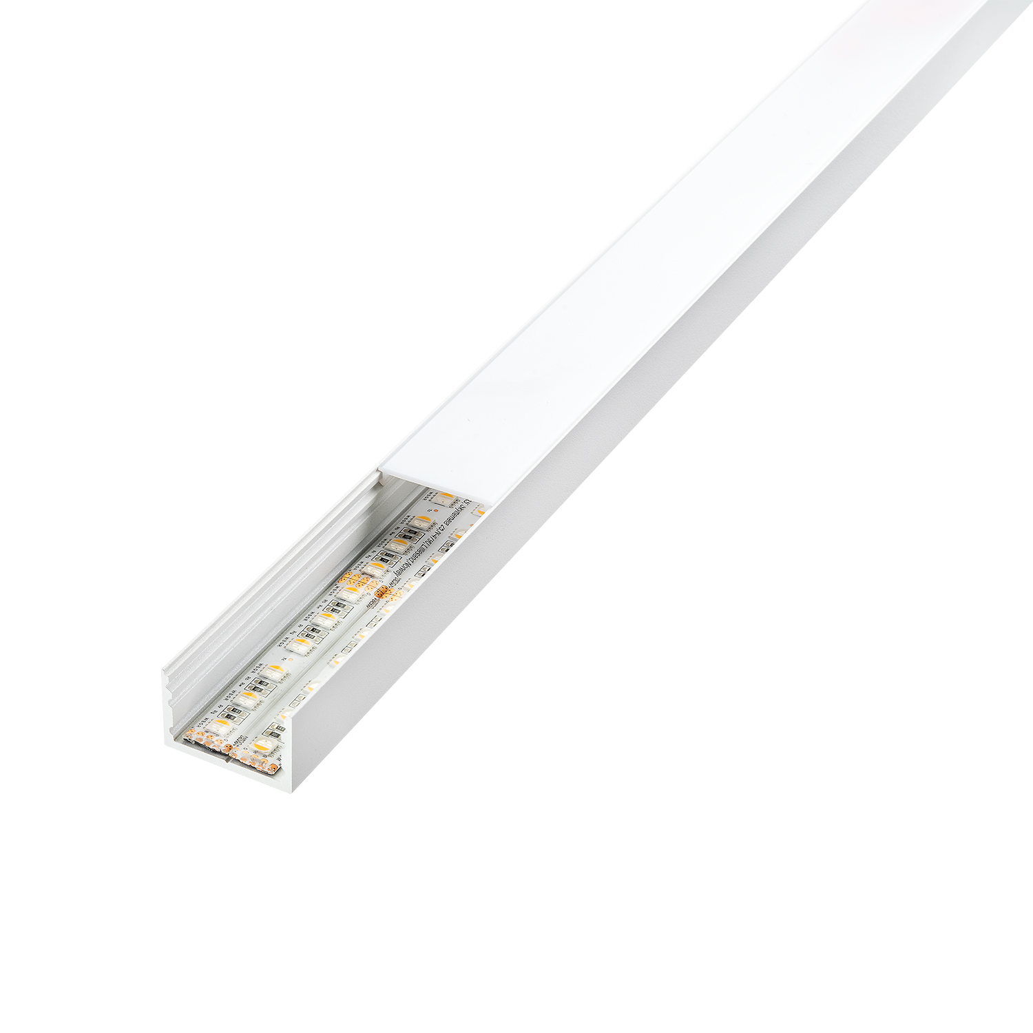 sg armaturen Stripline profil utenpål db 1,8m hvit in