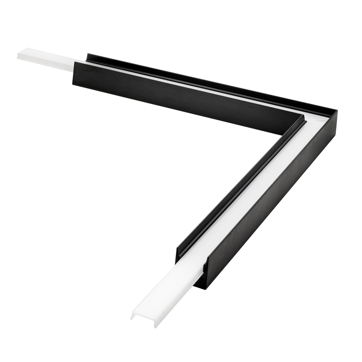 STRIPLINE PROFIL UTENP.SOFT HJØRNE SORT
