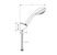 hansgrohe Käsisuihkusetti hansgrohe 27559000 crometta 85 porter'c