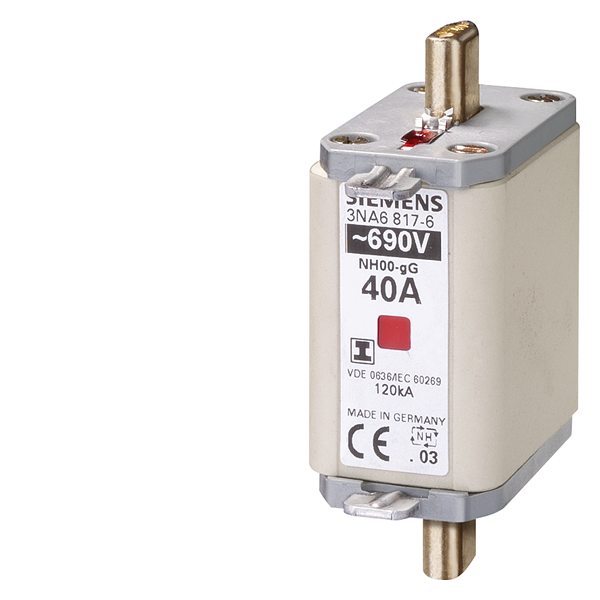 NH-SIKR. 690V/40A ST.00 3NA6 3NA6817-6