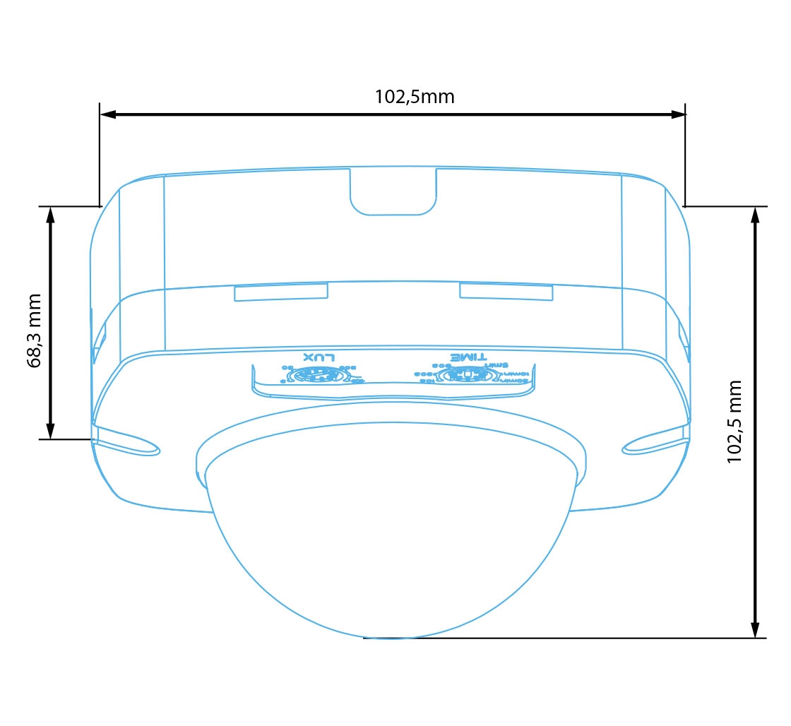 vexen Klātbūtnes sensors alio pro 360° 20m ip65 2000w v/a balts
