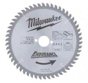 milwaukee Cirkelsågklinga 210/30/54t 4932346513