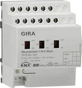gira Utgångsenhet knx styrenhet 1 10 v 3x