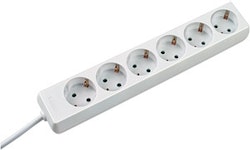 EXTENTION CORD 6-way Wh