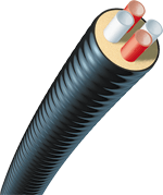 CALPEX VÄRME/BRUKSVATTEN RÖR 2x32/25+20/142mm QUADRIGA