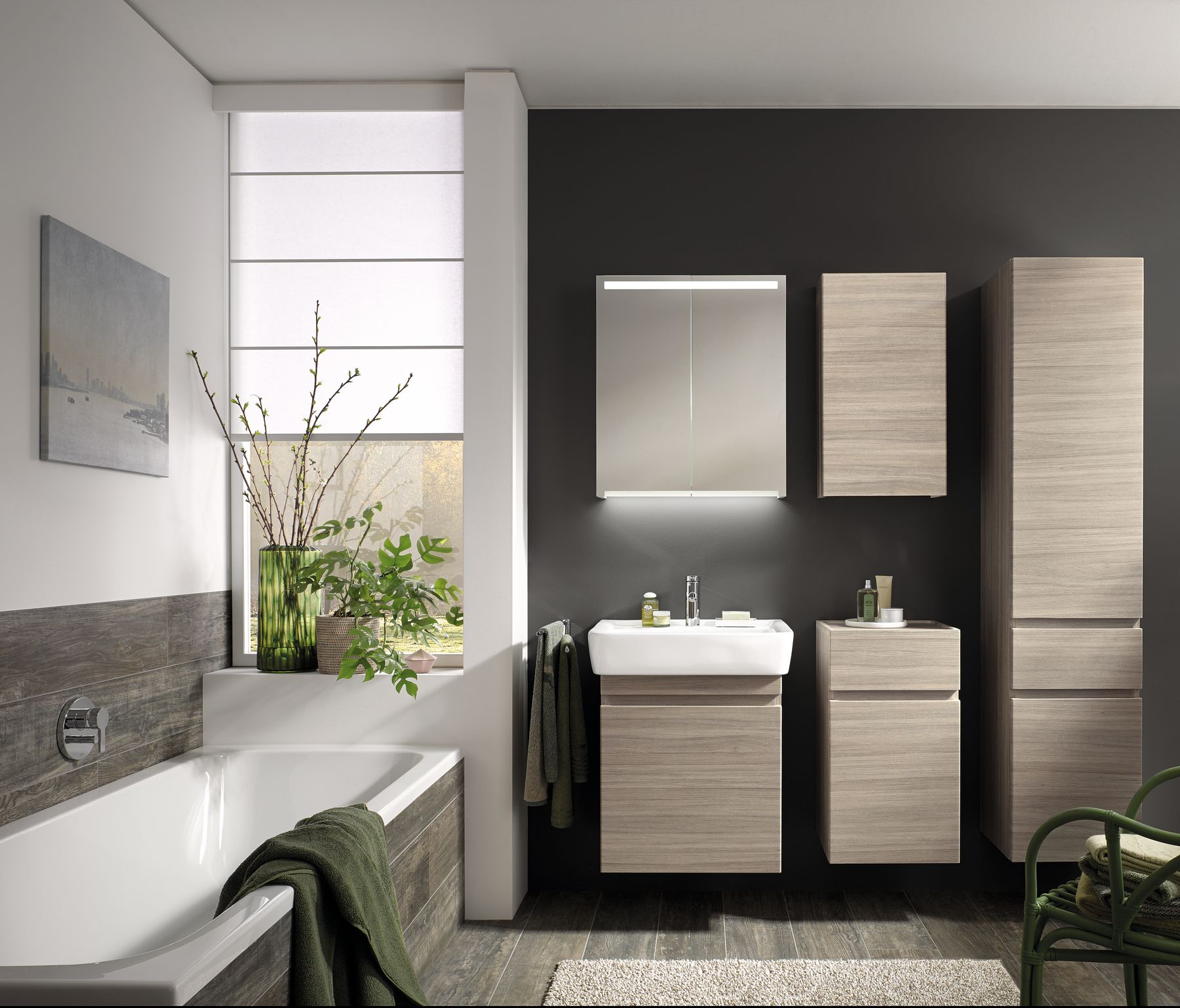 geberit Underskåp geberit renova plan 585x446x606mm hickory ljus