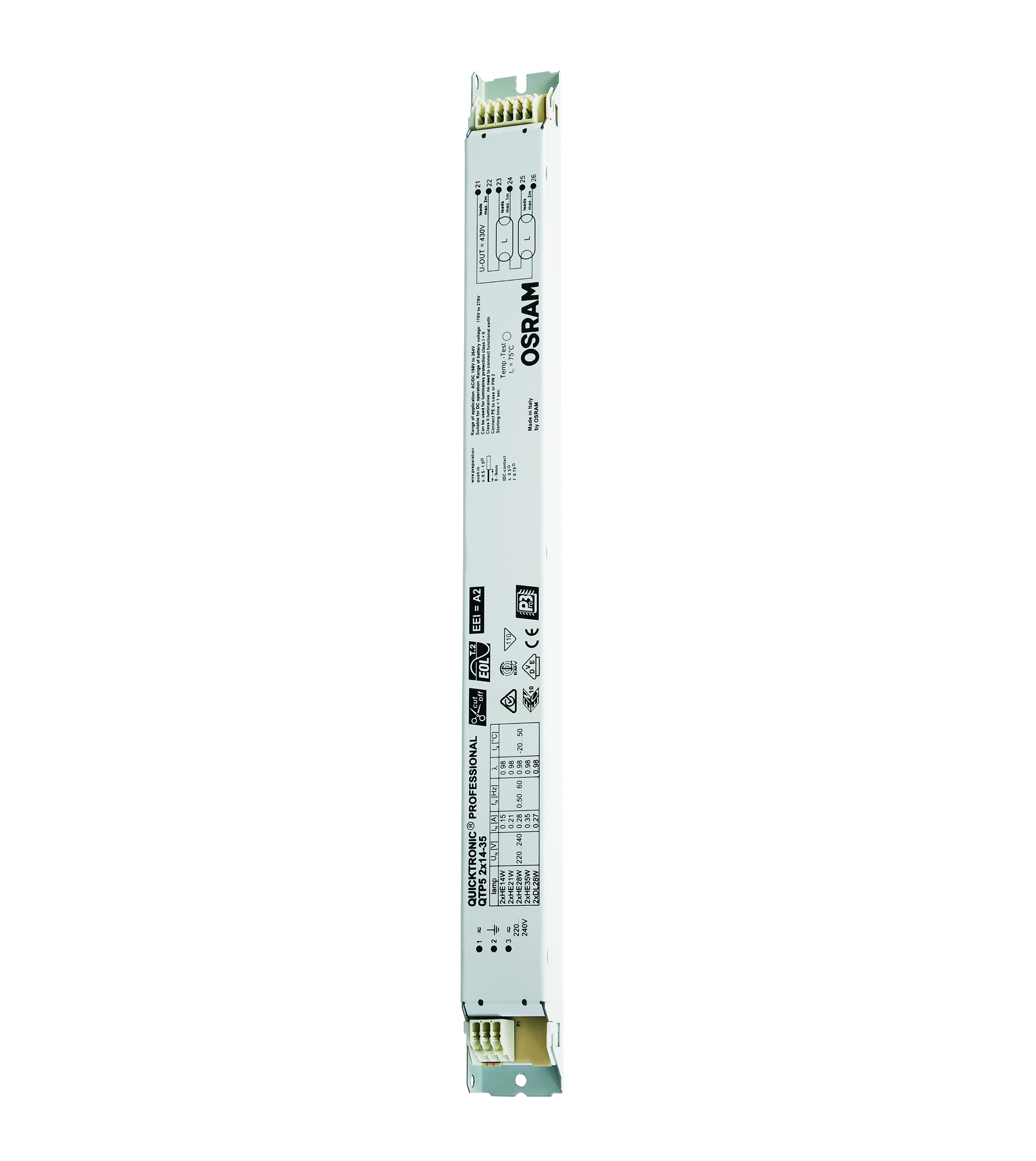 ELECTRONIC BALLAST QTP5 2X49