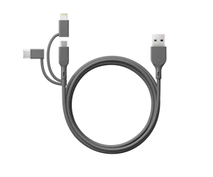 gp Usb-kaapeli 3-in-1 1m cy1n a to c + micro-usb + lightn.