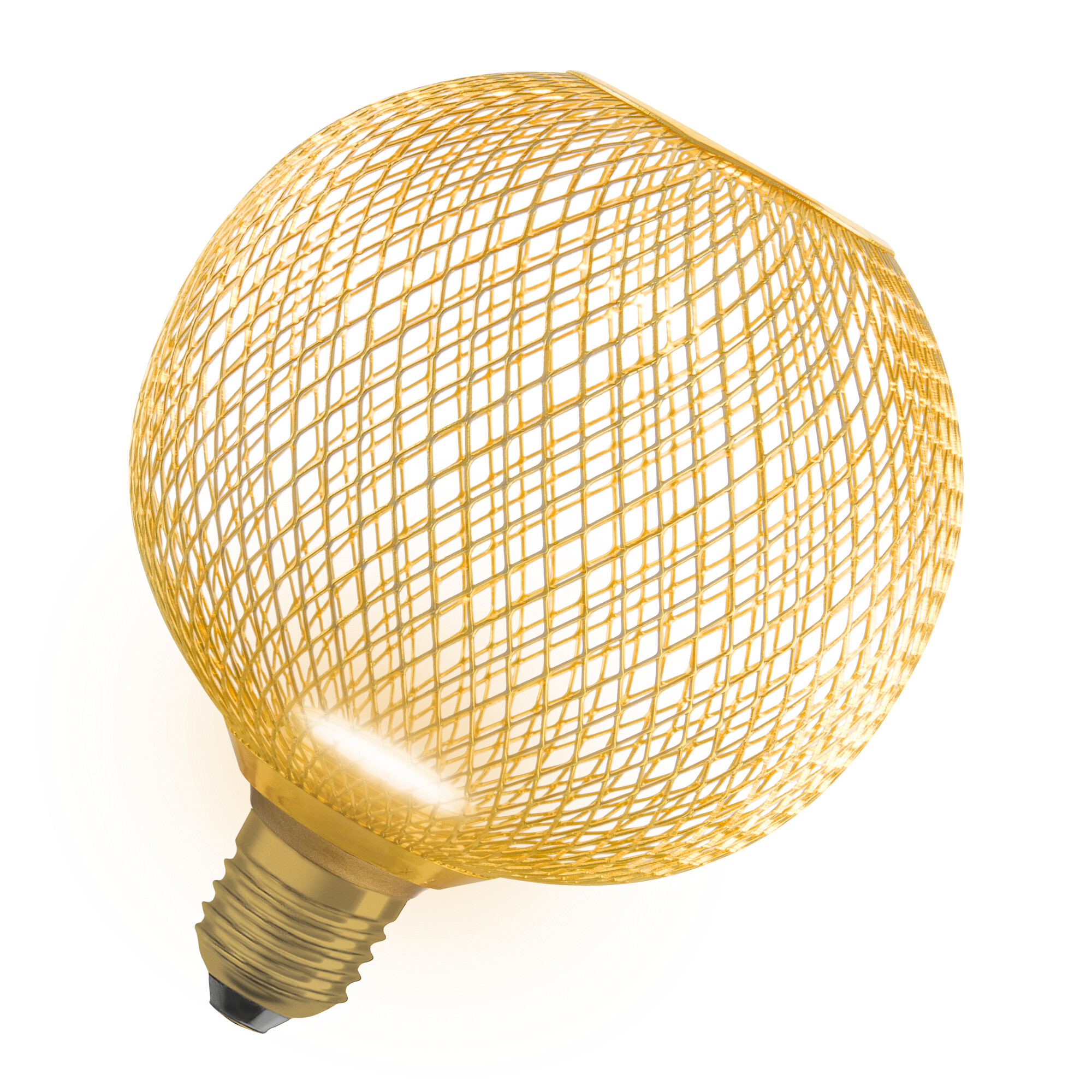 LED CAGE GLB FLATLAMP 125 300lm 827 E27 G