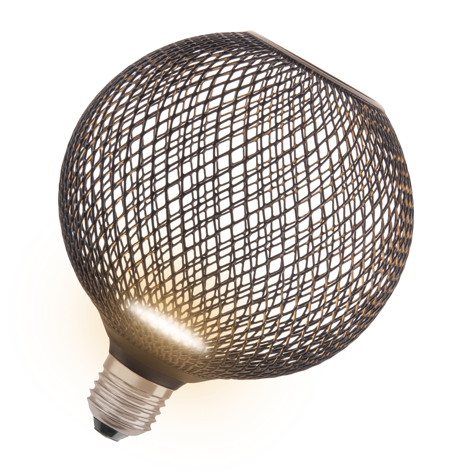 LED CAGE GLB FLATLAMP125 300lm 827 E27 B