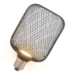 LED CAGE SQ FLATLAMP 100 300lm 827 E27 B