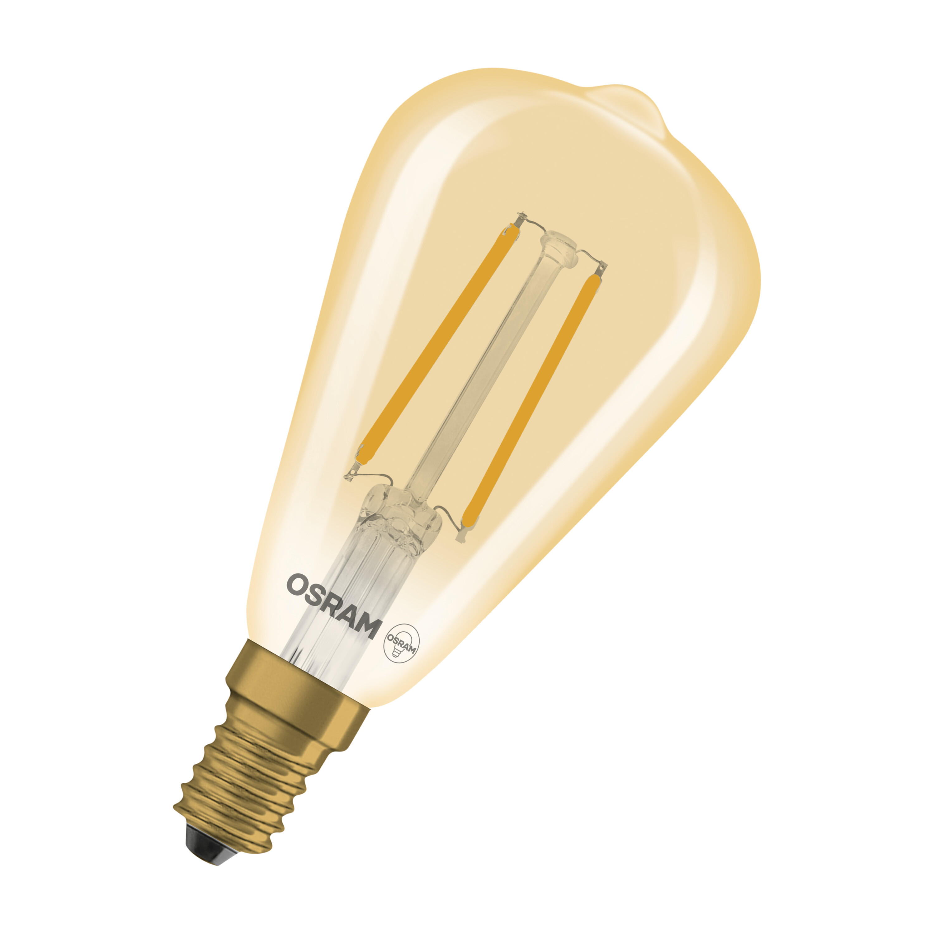 LEDpære 1906 EDI ST48 25 DIM 822 GLD E14