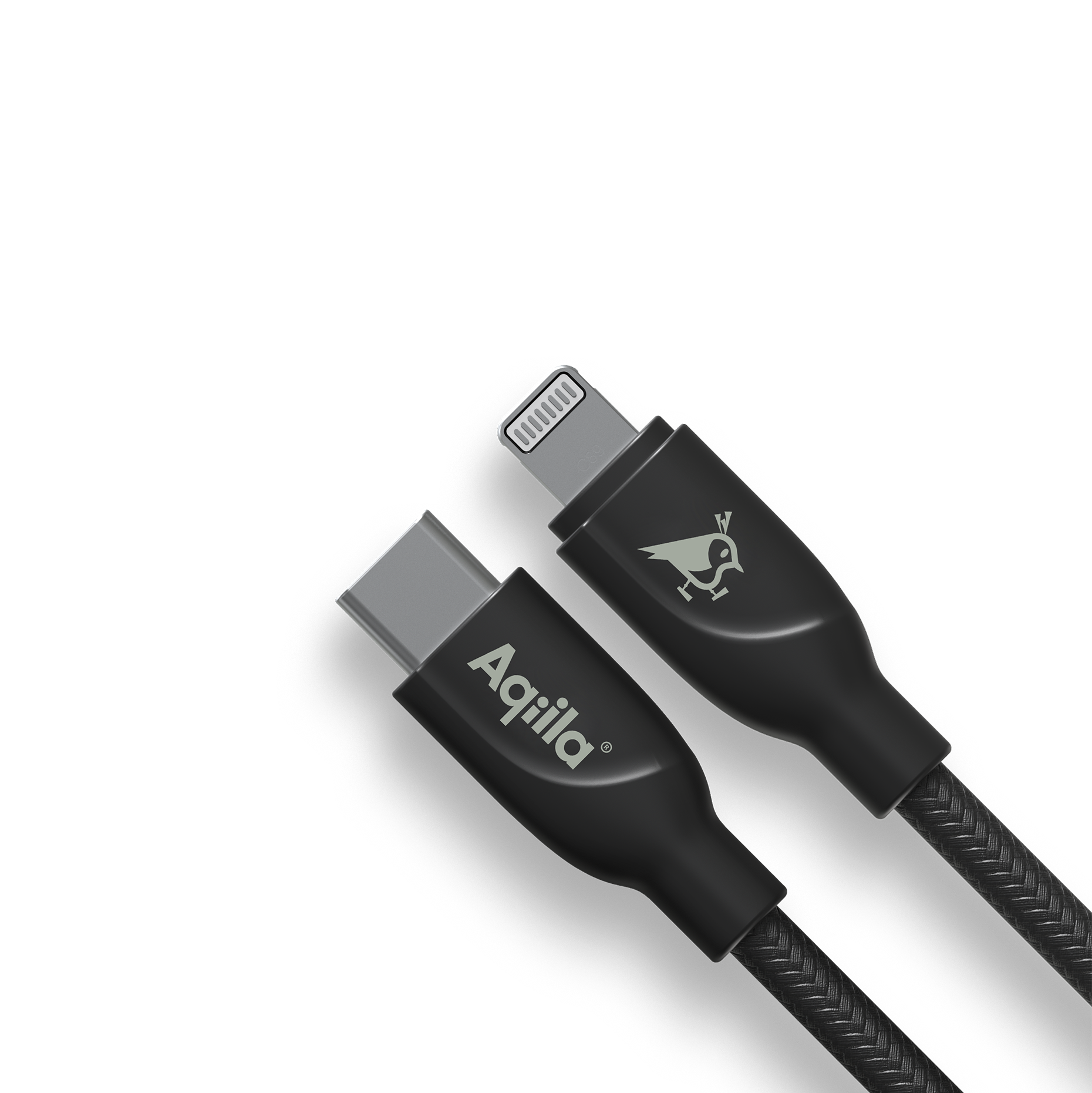 USB-kabel C til Lighting 30W flettet 1m