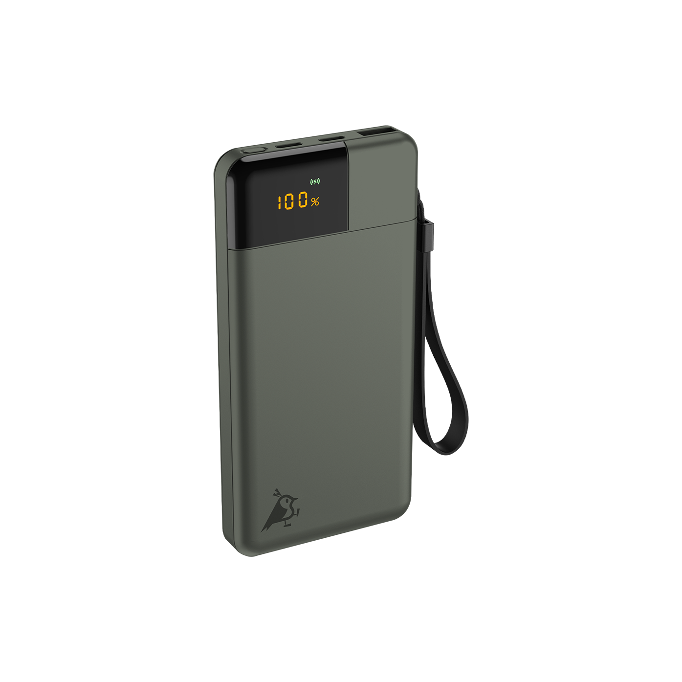 Powerbank 10000mAh 20W Mosegrønn