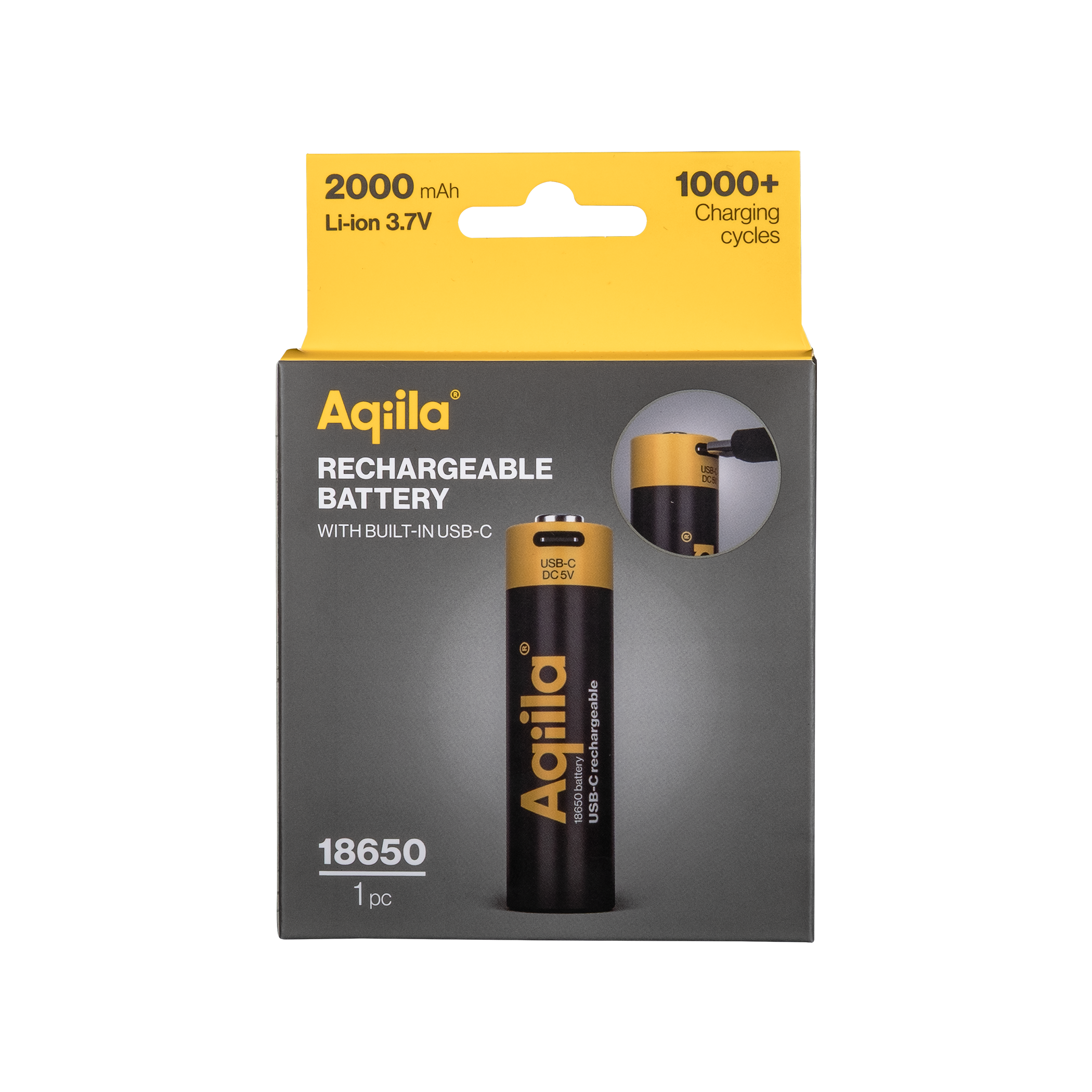 Batteri Lithium oppladbart 18650 1p