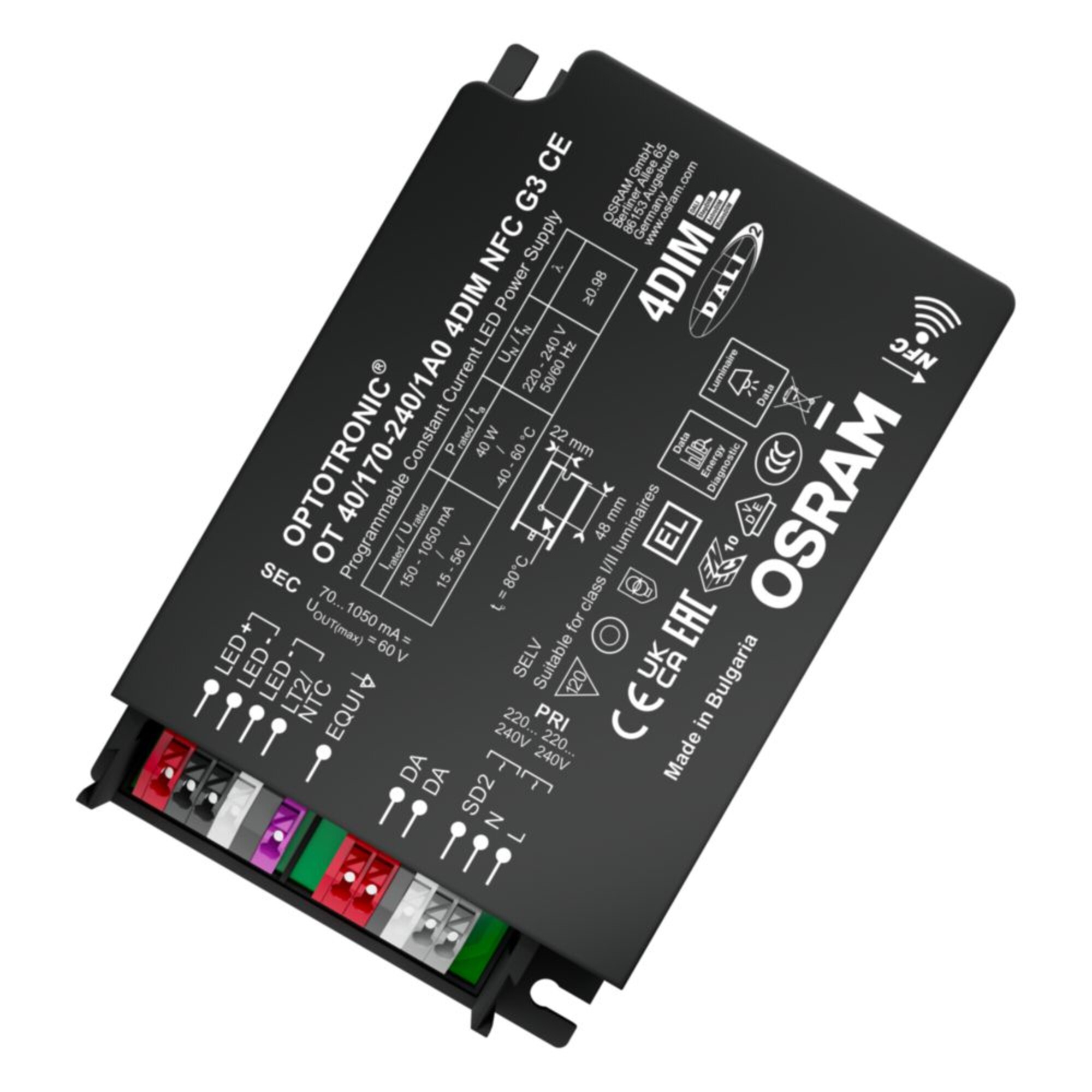 LED Driver OT 40/170 240/1A0 4DIM NFC Gen3 CE