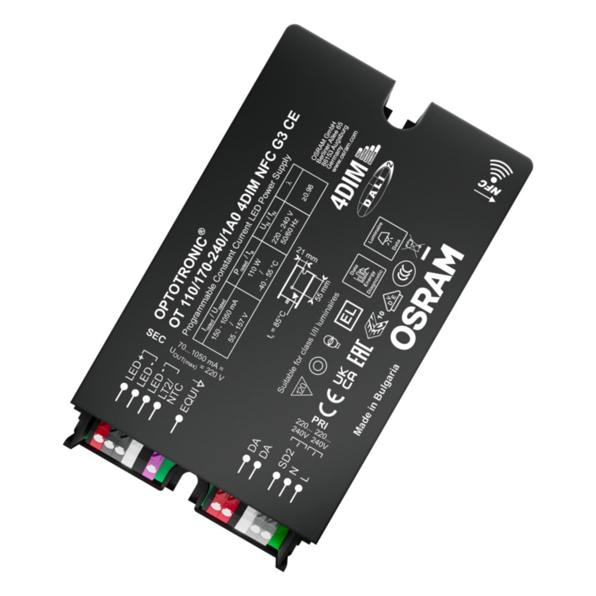 LED Driver OT 110/170 240/1A0 4DIM NFC Gen3 CE