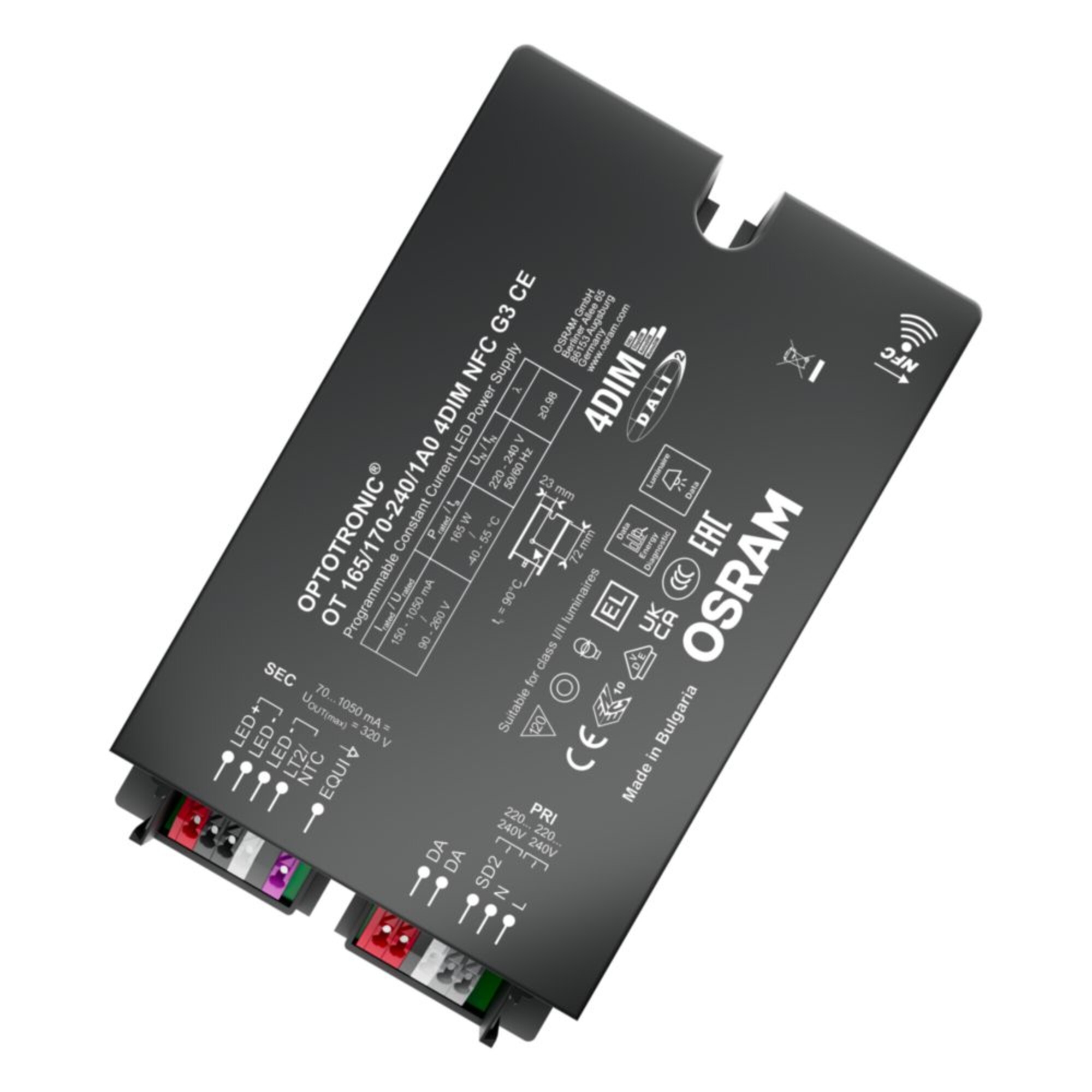 LED Driver OT 165/170 240/1A0 4DIM NFC Gen3 CE