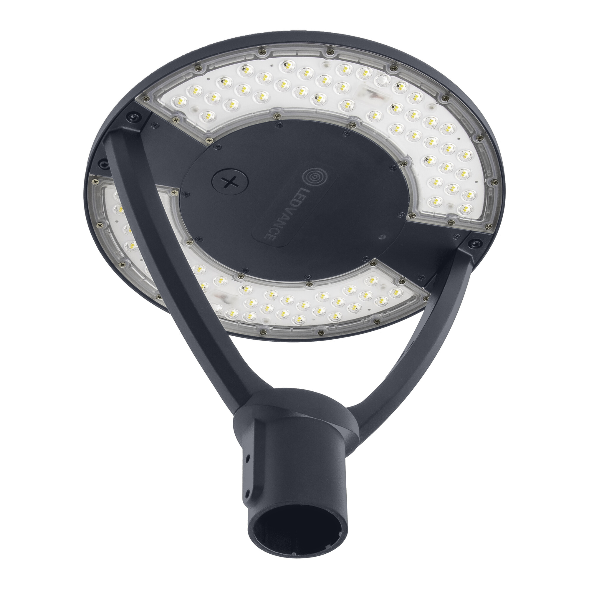 POLE MOUNT. LUM. URBAN LANTERN URBN LTRN 29W CCT PS ASYM GY