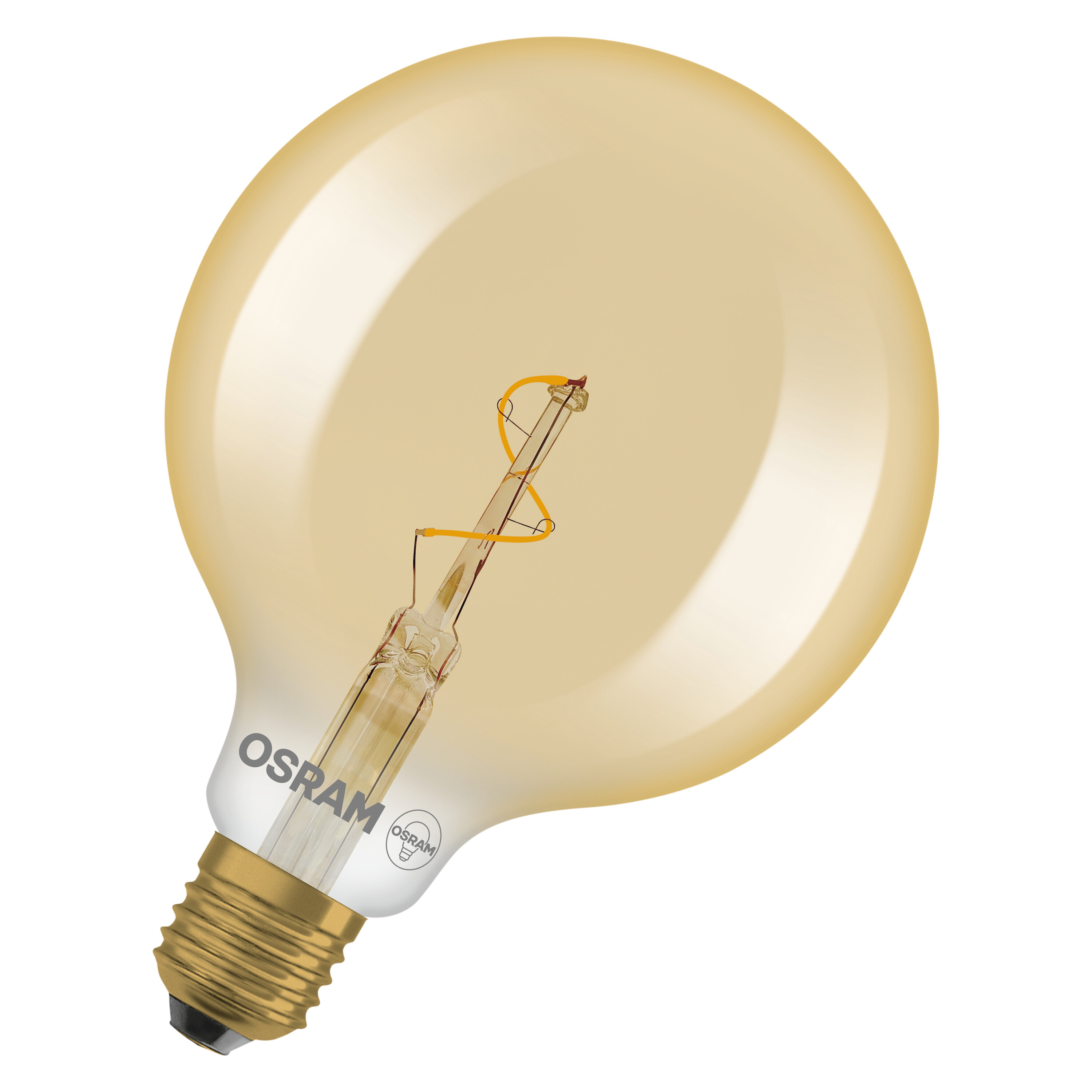 LEDpære 1906VIN GLB125 30lm 822 Gold E27
