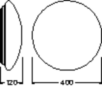 ledvance Yleisvalaisin pinta sf circular 400 24w/3000k ip44